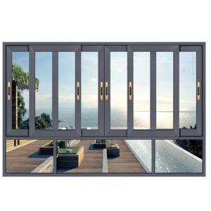 China Aluminum Alloy Frame Material Customized Soundproof Tempering Glass Sliding Windows factory