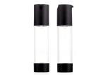 Empty Portable Refillable Airless Cosmetic Bottles 15ml 30ml 50ml Round Shape