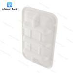 4 5 6 Compartment Pulp Food Containers Disposable Food Divider Tray