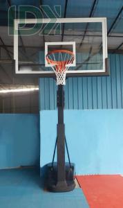 China Fixed-Height Basketball Hoop Durable Basketball Stand Black Basketball Goal For Sales factory