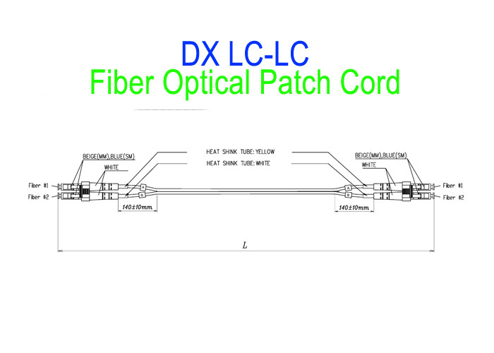 SM Duplex Fiber Patch Cord LC To LC SC To LC Water Resistant IP68 For Corning External