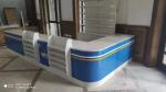 Wholesale Grocery Store Cashier Table Supermarket Checkout Counter with Display