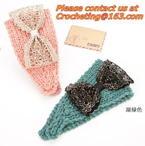 China Women knitted headband crochet headband Handmade tenia Mixed quantuty and color factory