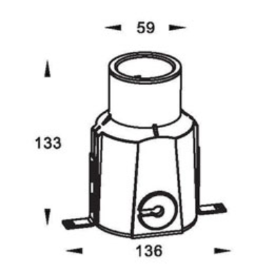 1*5W COB Die-Casting Aluminum LED Underground Light , Recessed Square Park Lighting