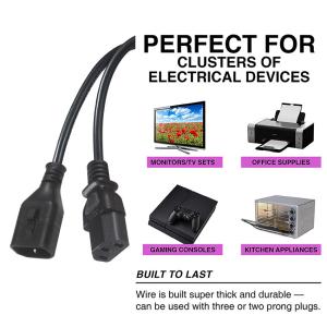 IEC C14 to C13 Power Cord 1.5M 250V 16A for Computer Servers