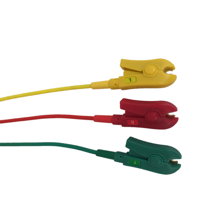 DB9 One Piece 5 Leads EKG ECG Patient Cables 9 Pin TPU AHA IEC ECG Cable