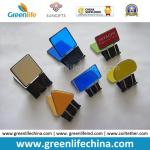 Fashionable Round Plastic Logo Sheet Office Promotional Binder Clips