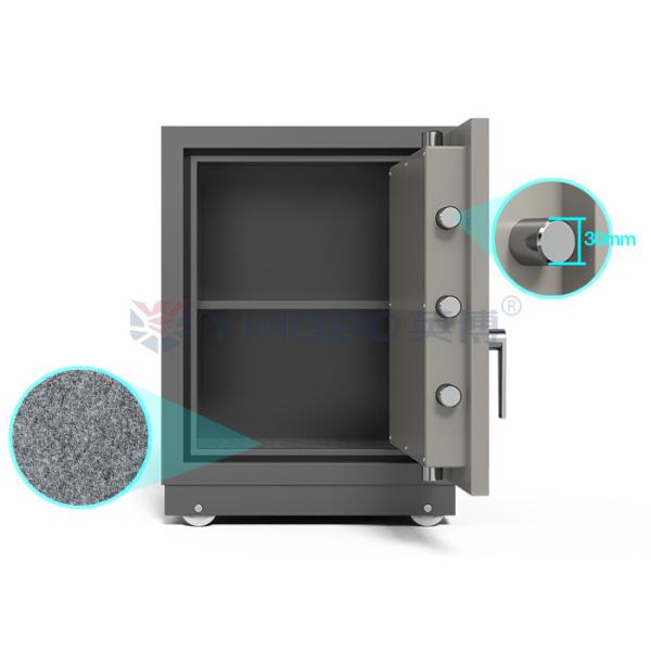 90kg Fireproof Safe Box Home Safe For Money Firearm Valuables Adjustable Shelf