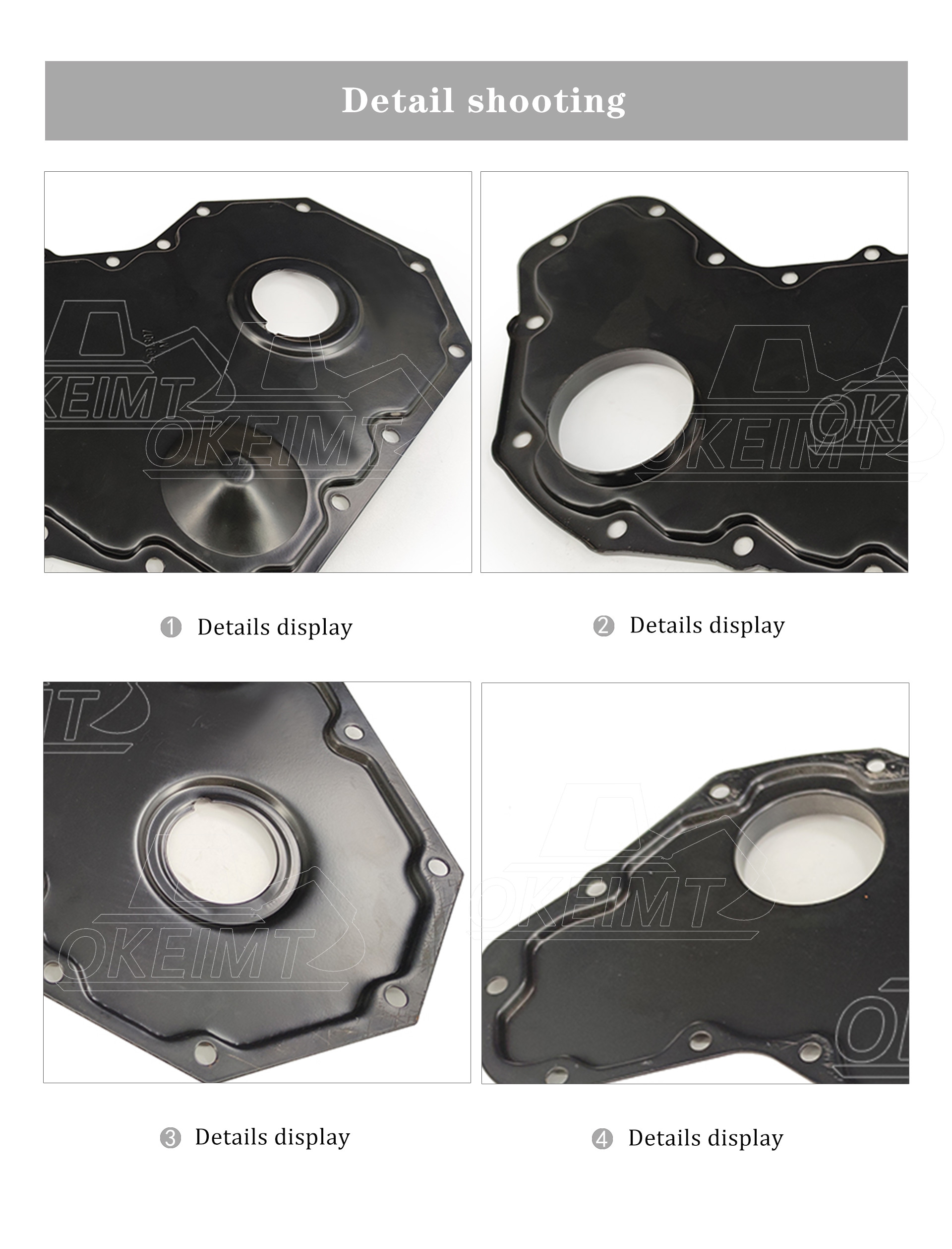 4BT 6BT Cummins Timing Cover 4991307 Irregular Shape Billet Aluminum