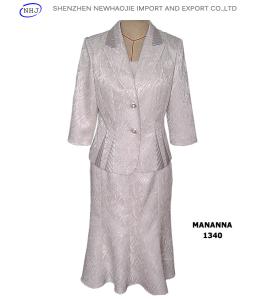 China women 3 piece suits ladies suit neck design factory