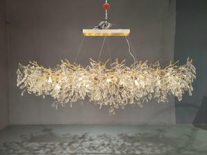 China Living Room / Bedroom Metal K9 Crystal Chandelier 15m2 - 30m2 111V~240V factory
