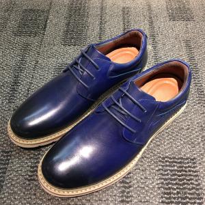 China Microfiber Lined Mens Casual Flat Shoes , Suede Flat Leather Shoes For Men factory