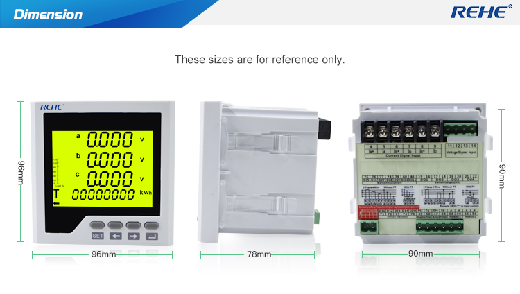 Digital power factor meter power meter COS meter multi-functions meter