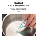 Wholesale Modern Panela 304 Stainless Steel Cookware Gas Induction Fry Pan With