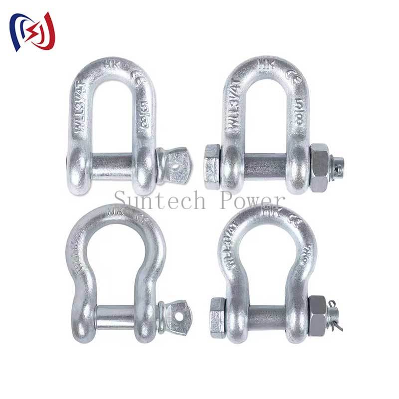 China High Strength Shackle GXK-1 Forged Steel 10-300KN factory