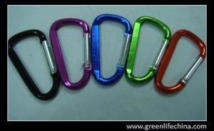 China Wholesale aluminum 6cm hot carabiner new fashion carabiner w/lock snap pole factory