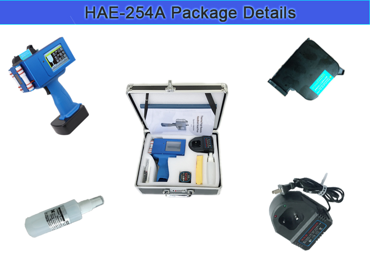 Thermal Handheld Inkjet Printer package