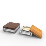 5g 15g 30g 50g Square Plastic Loose Powder Containers Empty Cosmetic Acrylic