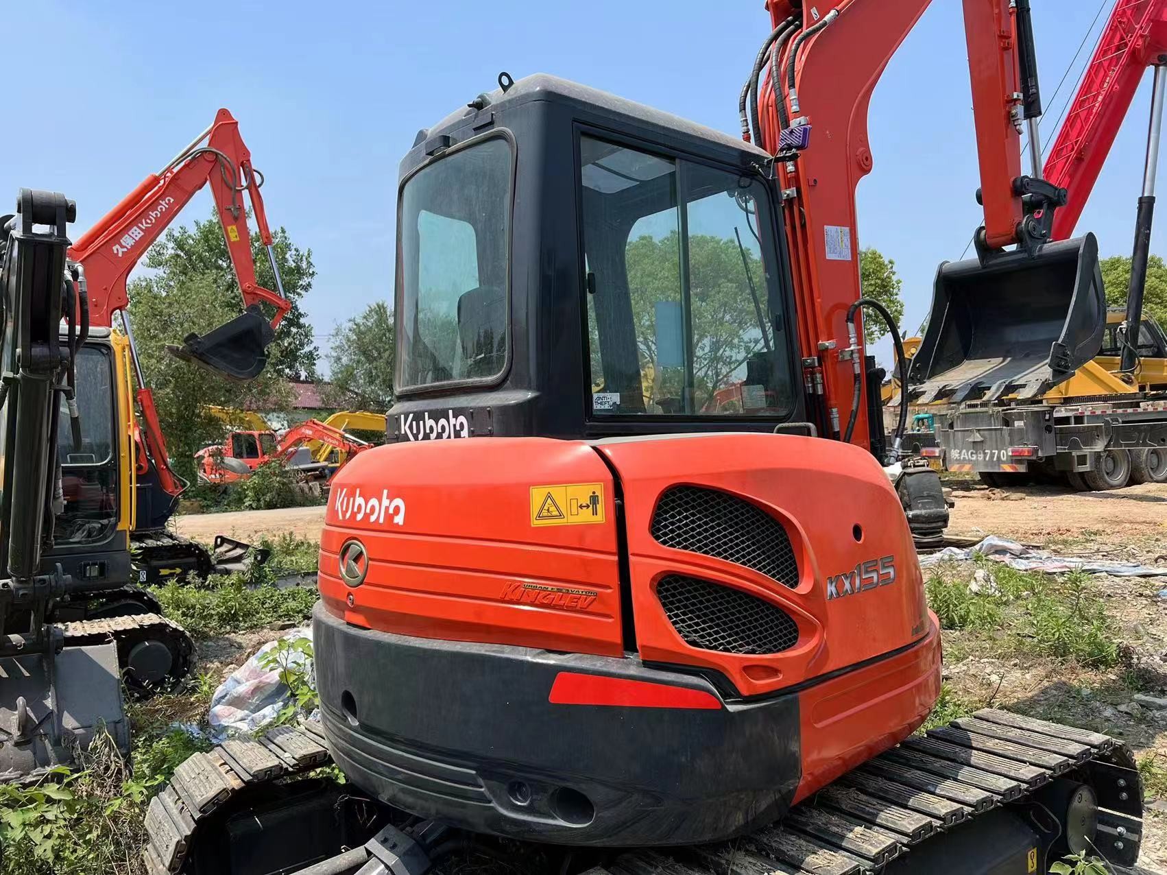 Used Kubota Digger KX155 Secondhand 5.5ton Small Type Mini Crawler Excavator