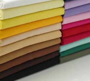 China Twill 3/1 280GSM Continue Dyed TC Twill Fabric factory