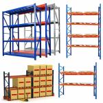 1500kg Beam Racking 40mm Warehouse Shelving System Cold Rolled Steel