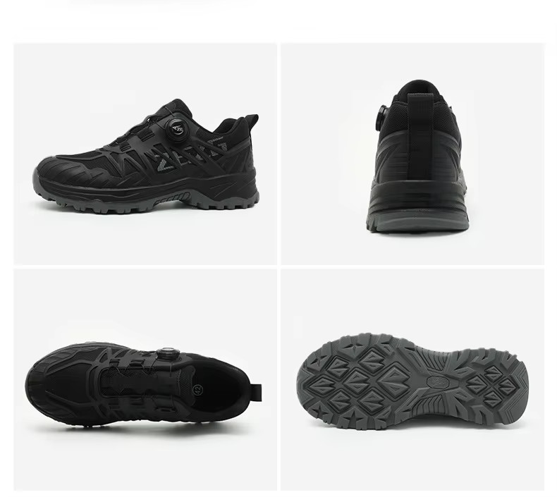 Kevlar Mid Sole Anti-stab Steel Toe BOA Rotating Buttons Safety Shoes For Industrial