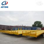 3 Axle Flatbed Trailer in /FUWA Axle 20FT 40 Ft Trailer Chassis /12500*2500*1520