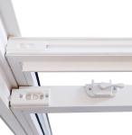 Sliding UPVC Double Hung Window Ventilator 30X60 Vinyl Glass