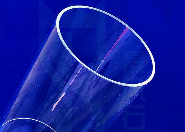 Custom Diameter Semiconductor Quartz Tubing Transparent And Opaque Polished