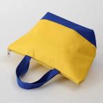 Eco Friendly Yellow Canvas Tote Bag / High Strength Large Canvas Shopping Bags