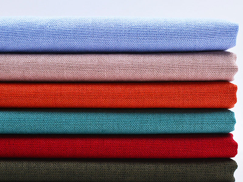 Solid Color 167gsm-185gsm Ramie Linen Fabric Plain Woven Material