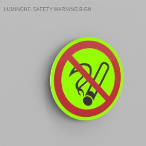 China Photoluminescent Safety Fire No Smoking Sign Glow In The Dark factory