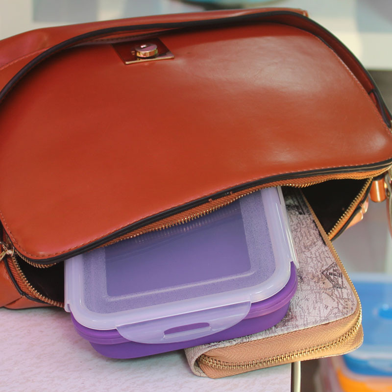 Leakproof Microwavable Portable Foldable Tiffin Box