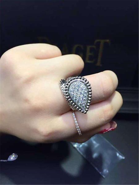 Jewelry factory in Shenzhen, China Br diamond ring 18k white gold yellow gold