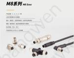 IP67 3/4pin M8 Straight Male Metal Assembled Plug with Screw Terminal Industrial