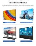 Ultra Thin 0.88mm Bezel lcd advertising display 55 inch 3d Video Wall 1920X1080