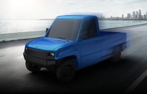 China Low Speed EV Pickup Trucks Electric Car Mini Pickup Trucks Adult EV Pure Battery Range Truck factory
