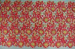 60cm Emulation Real Silks Chemical Lace Red/Green Color Water Soluble Embroidery