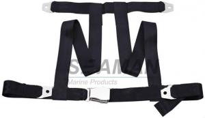 China 4 Point Lifeboat Safety Belt for Seat Polypropylene Stainless Steel Buckle factory