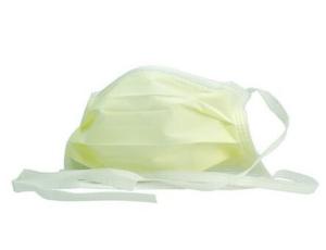 China Strap Style Disposable Medical Mask Tasteless Strong Adsorption Yellow Color factory