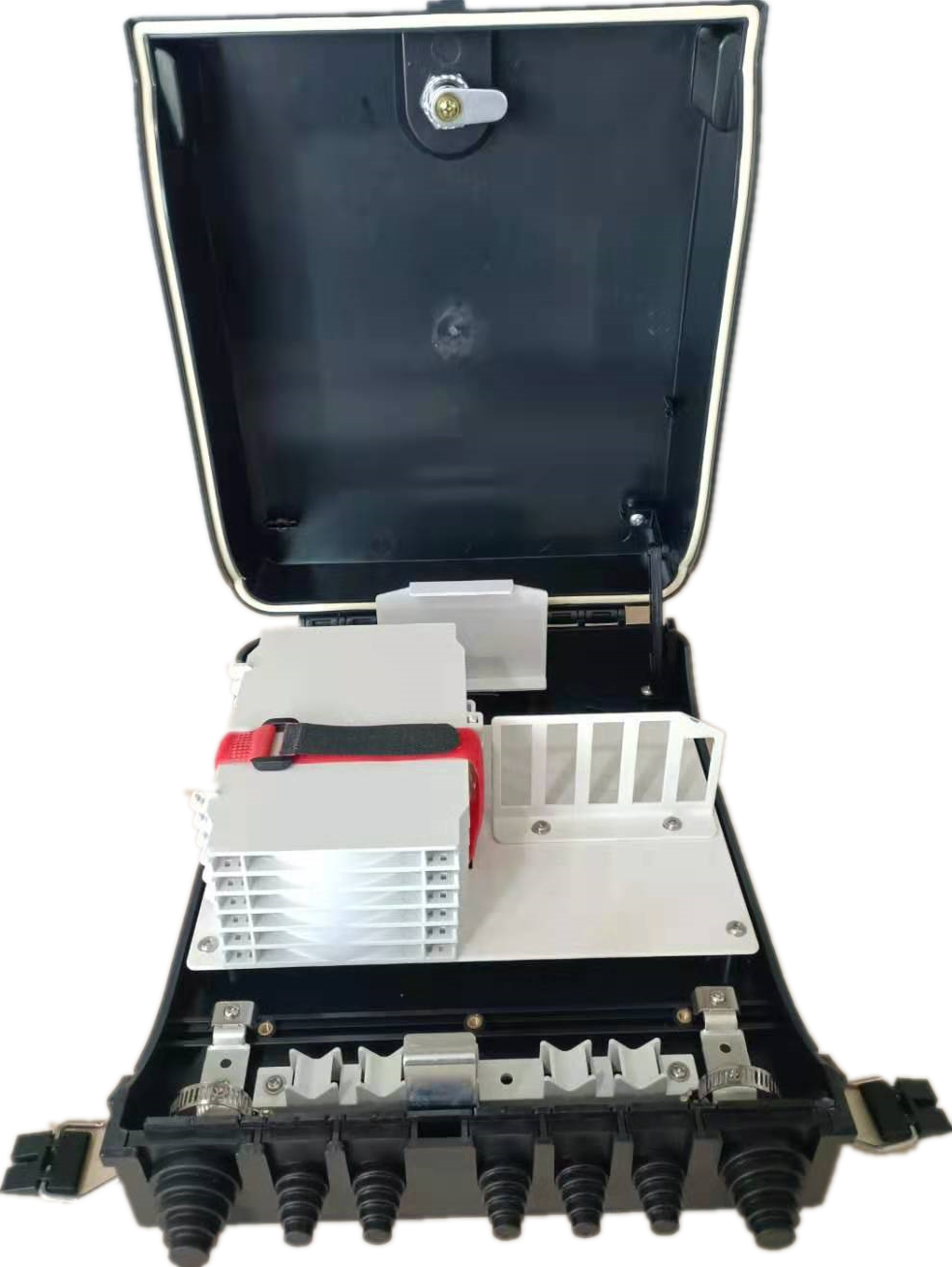 24 Core Fiber Optic Distribution Box Waterproof PC ABS FTTH