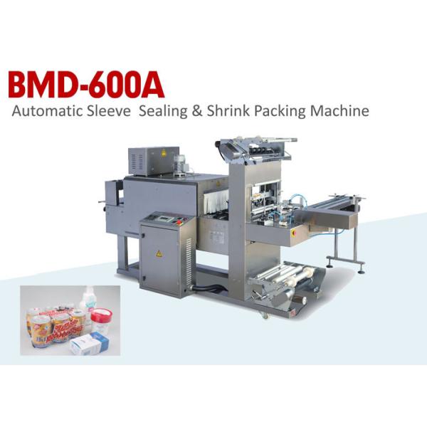 China Automatic Sleeve Sealing & Shrink Food Packaging Machine with Label Function factory