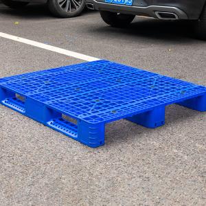 China Heavy Duty Grid Pattern Surface Flat Single Face Plastic Pallet factory