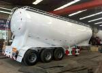 Bulk Cement Tank Semi Trailer For Transportation , Tanker Truck Trailer 40cbm