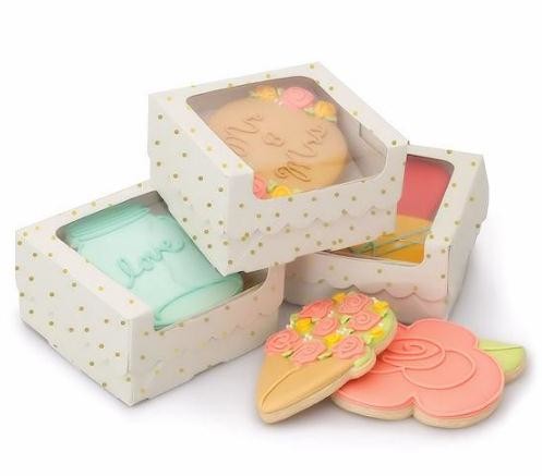 China Dessert Cupcake Packaging Boxes / Paper Food Gift Boxes With Custom Design factory
