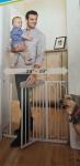 Dog Fences child safety door guard pet dog large dogs isolated security gate