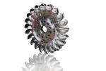 Voltage IP54 Pelton Hydraulic Turbine Generator Stainless Steel Cast Iron 500
