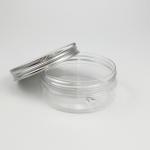 23mm Shoulder 100ml Plastic Screw Cap Jars Oblate Shape