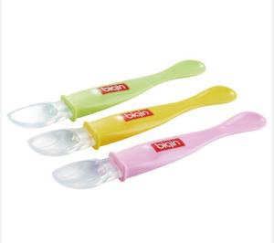 China Double Heads Baby Feeding Spoon PP Silicone Safe Comfortable factory