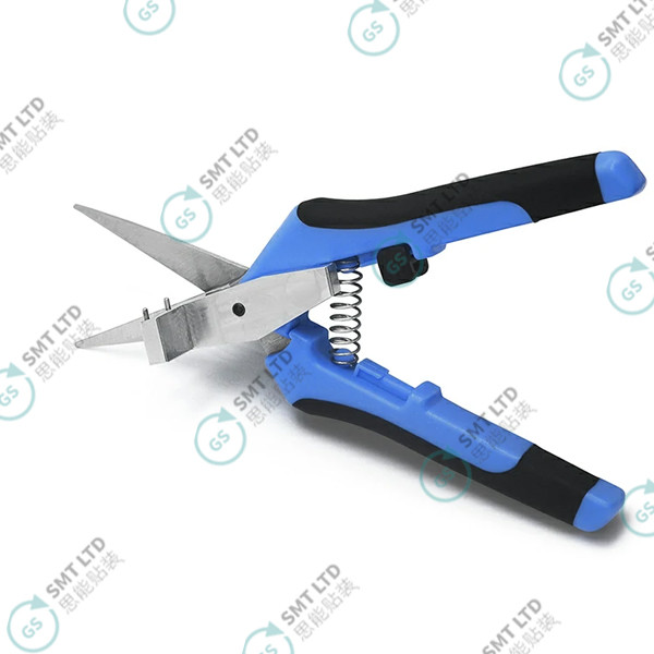 Lightweight Blue SMT Splicing Cutter with Sawtooth Clip for Precision Tape